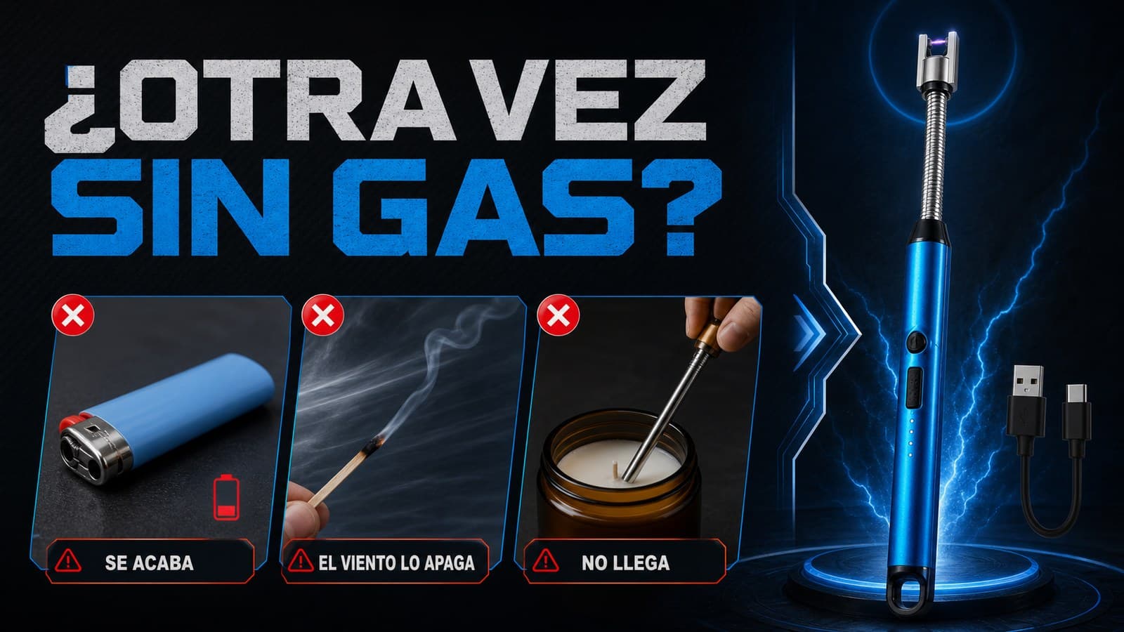 Tres problemas de los encendedores tradicionales y el encendedor eléctrico como alternativa